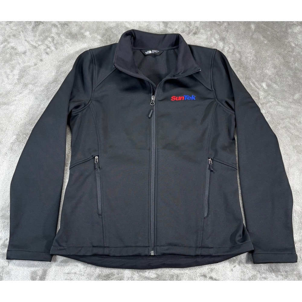 The North‎ Face WindWall Jacket Womens Medium Black Excellent Softshell Full Zip